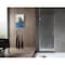 Anzzi Passion Series 24 in. x 70 in. H Hinged Frameless Shower Door in Brushed Nickel with Tsunami Guard Tempered Glass SD-AZ8075-01BN - alternate 2